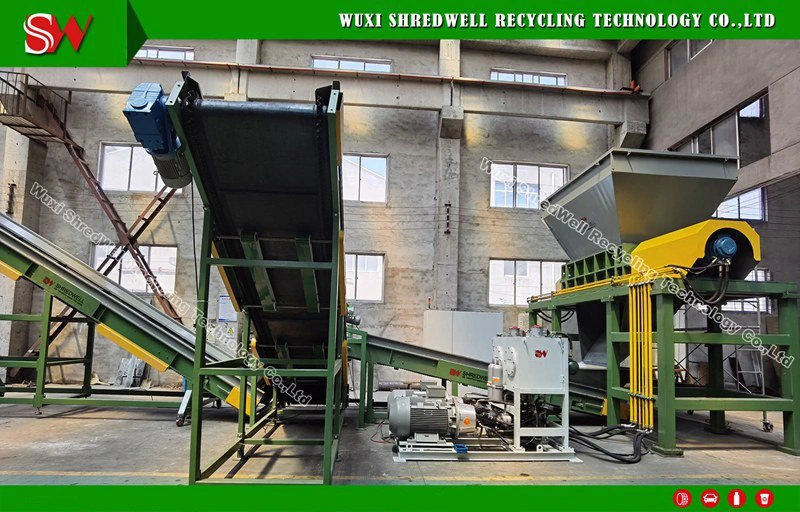 Double/Two Shaft Shredder for Recycling Metal Scraps/Used Tires/Soild Waste/Plastic/Wood