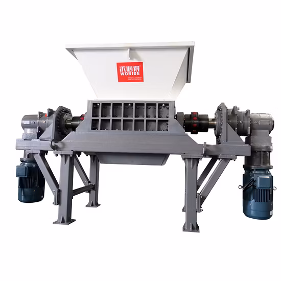 Waste Plastic Textile Double Shaft Shredder